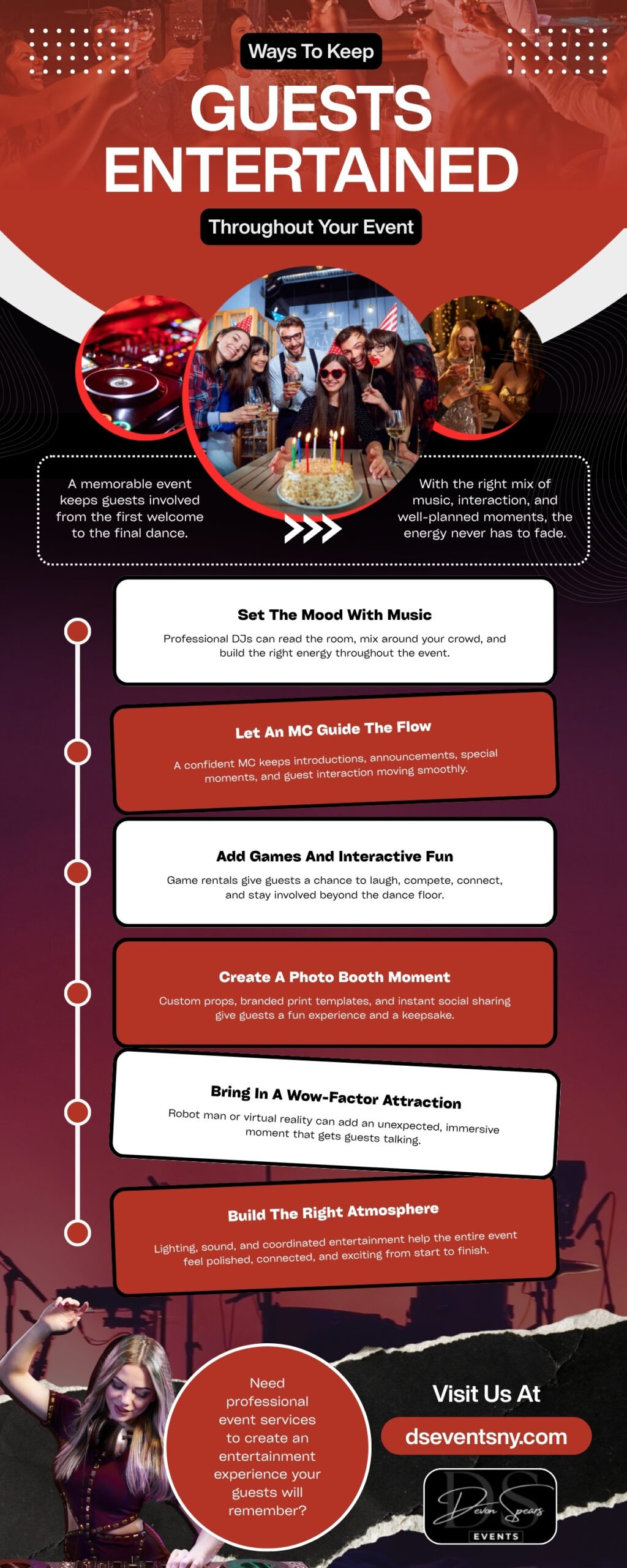 Ways To Keep Guests Entertained Throughout Your Event.
